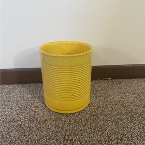 Yellow Ceramic Utensil Holder